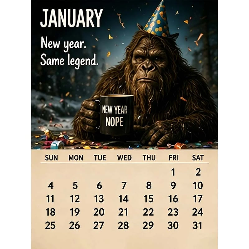 2027 Bigfoot's Daily Life Calendar