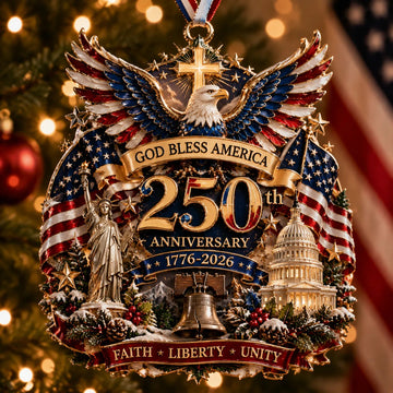 US Celebrate History: 250th Anniversary Commemorative Ornament