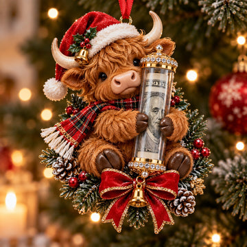 Cute Animals Christmas Cash Gift Ornament