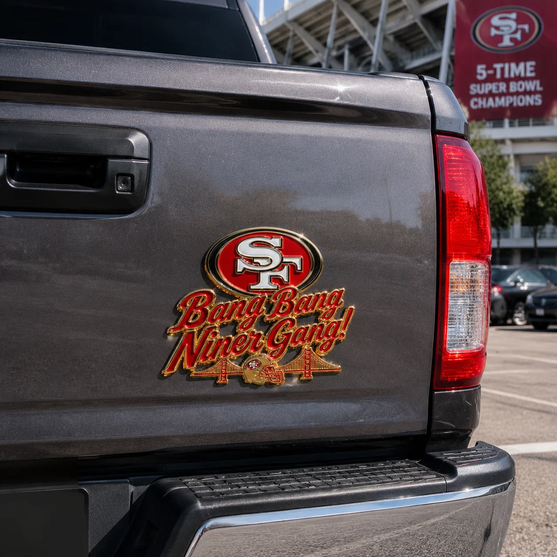 Bang Bang Niner Gang Car Emblem Metal Badge