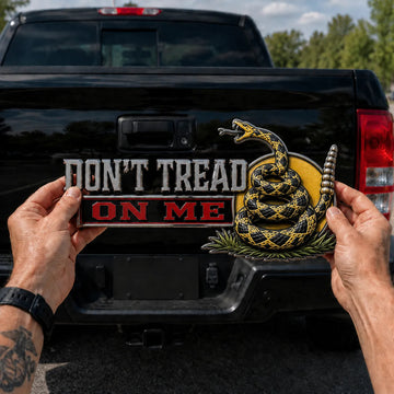DON’T TREAD ON ME Gadsden Rattlesnake Car Emblem