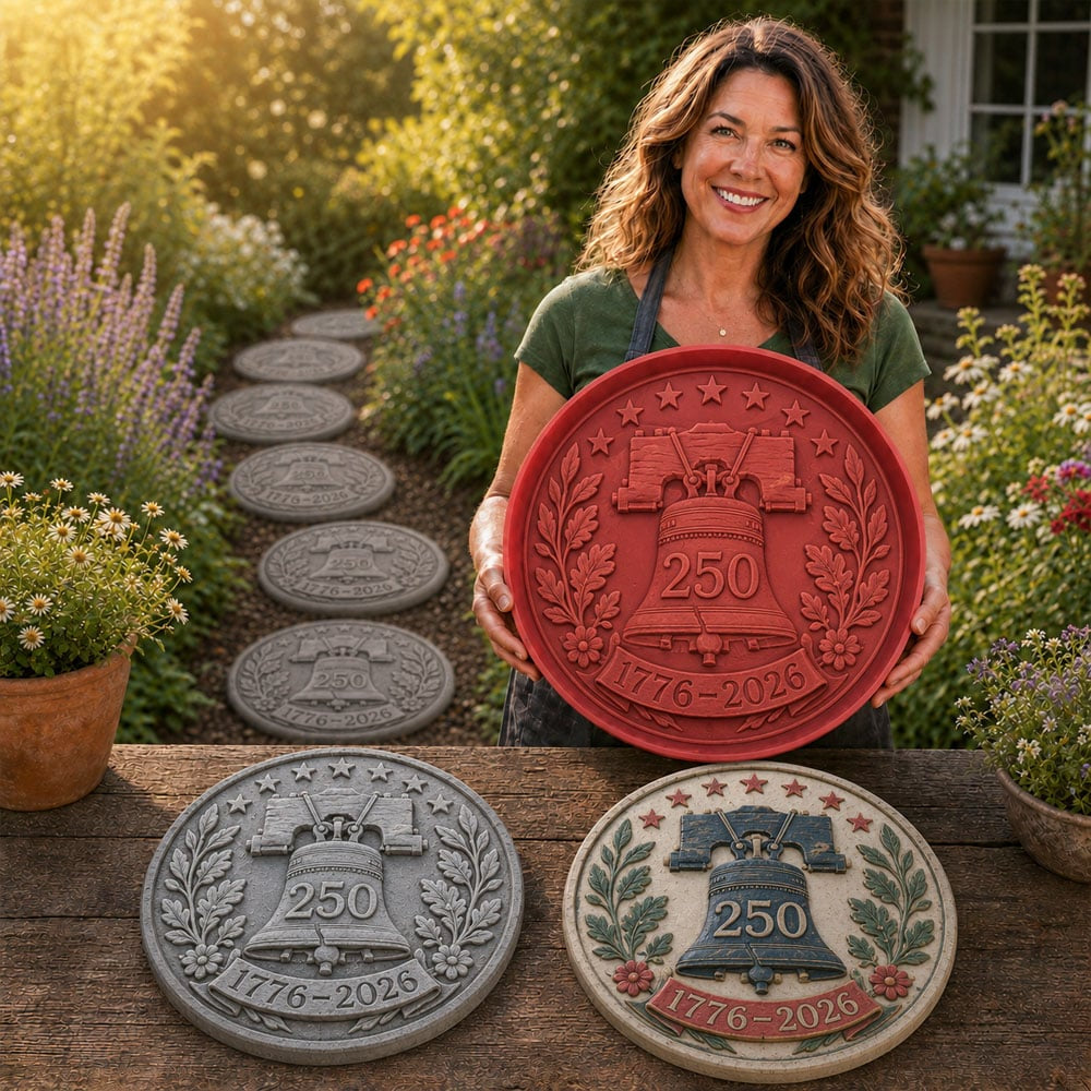 America 250th Anniversary Garden Stepping Stone Mold