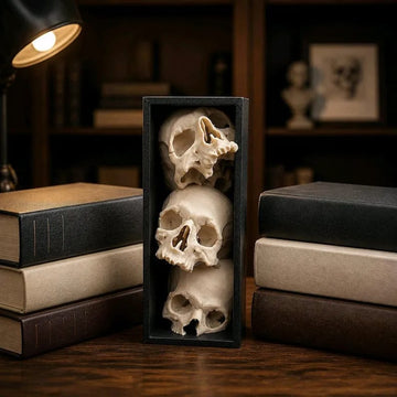 Pile of Skulls Book nook Turn an Empty Shelf Into a Dark Masterpiece