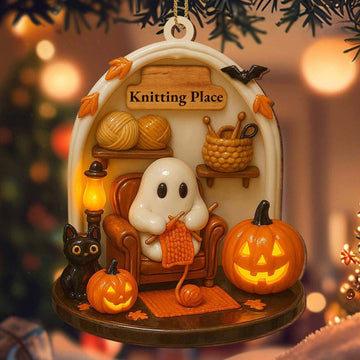 Cute Halloween little ghost hanging ornament