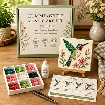 Bring the Serenity of a Flower Garden into Your Home DIY Mosaic Art Kit