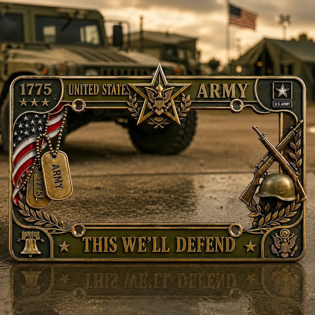 U.S. Army "This We'll Defend" License Plate Frame