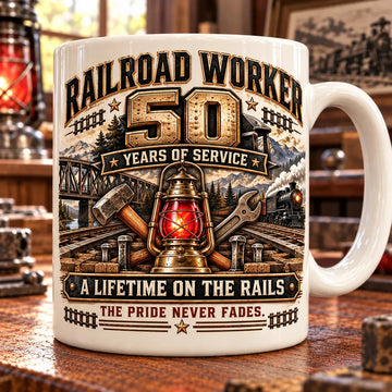 Customized Commemorative Mugs for Railway Workers