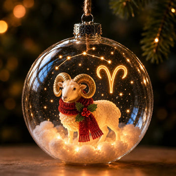 Lighted Zodiac Christmas Ornament