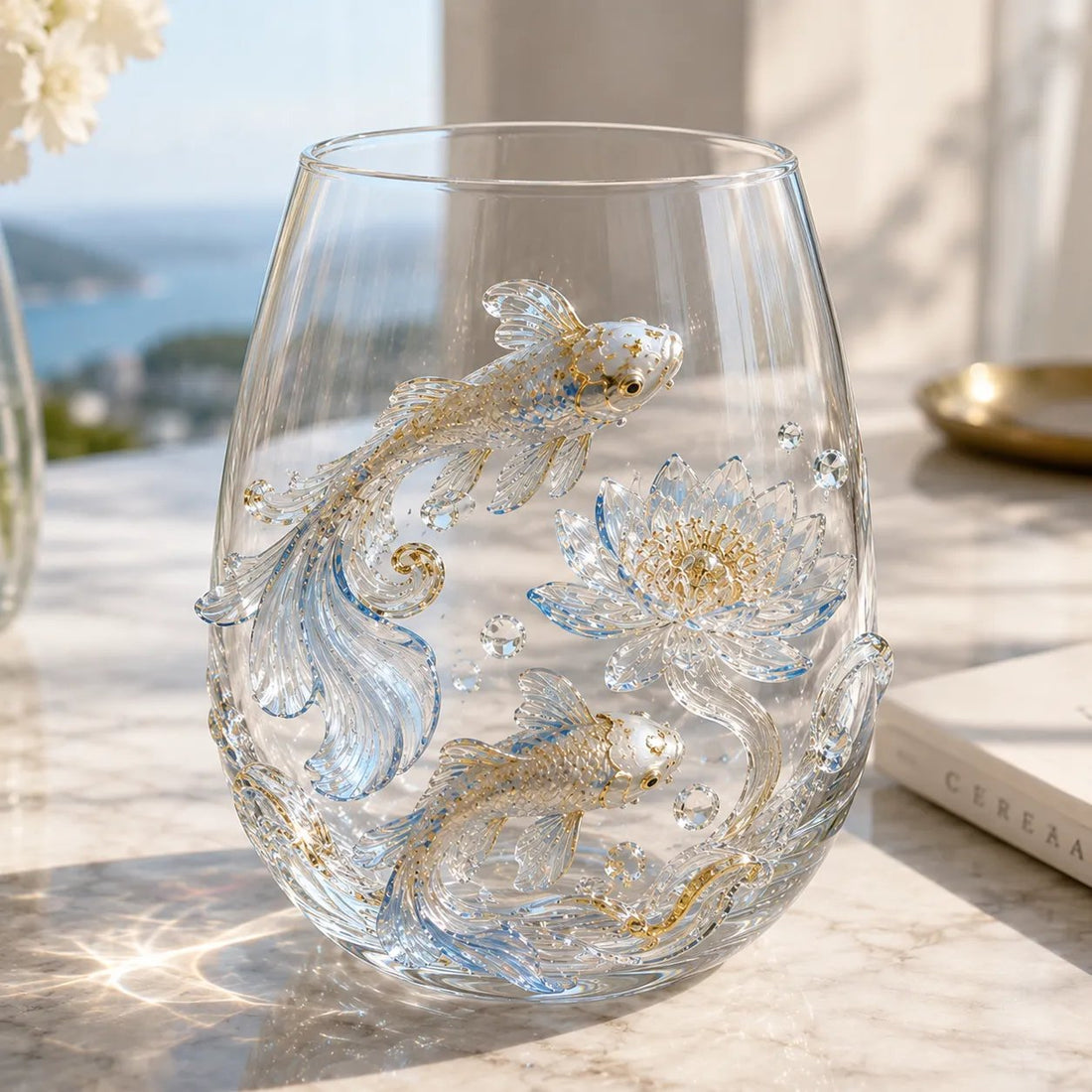 Animal Floral Glass Tumbler