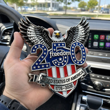 America 250 Freedom Eagle Car Emblem