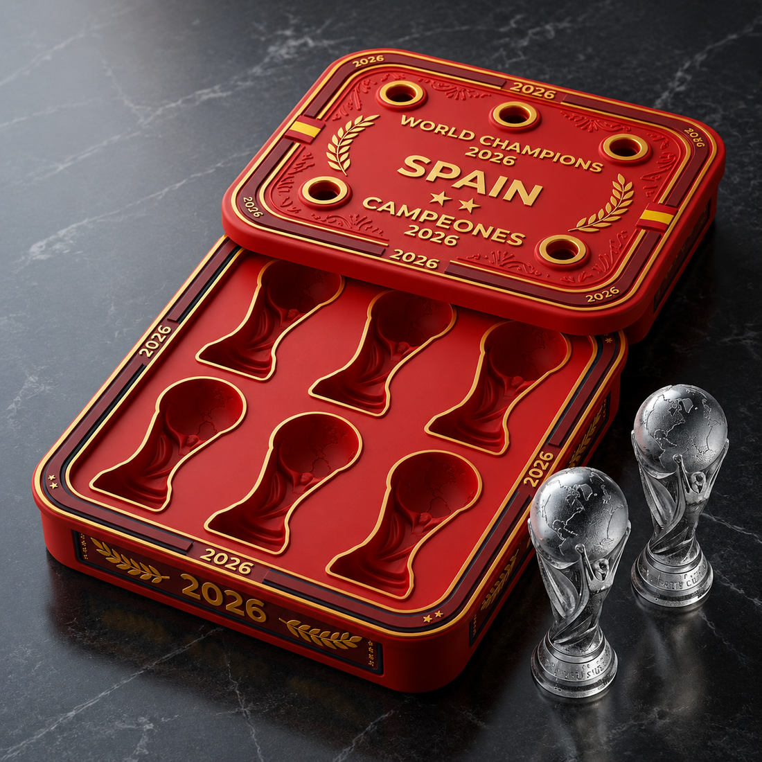 Spain 2026 Champion Commemorative Trophy Ice Mold