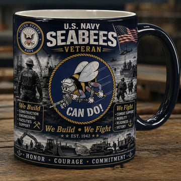 U.S. Navy Seabees CAN DO! Tribute Mug