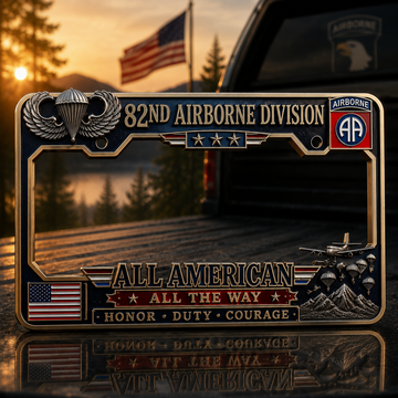 U.S. Army 82nd Airborne Division Tribute License Plate Frame