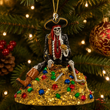 Halloween Pirate Skull Hanging Decoration