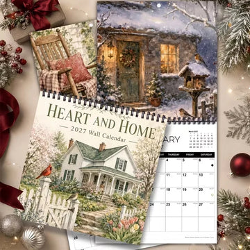 2027 Country Homes Wall Calendar & Monthly Planner