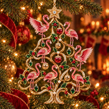Jeweled Songbird Christmas Tree Ornament Collection