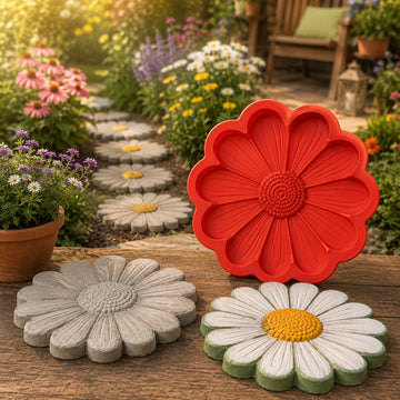 Reusable Decorative Garden Stepping Stone Mold