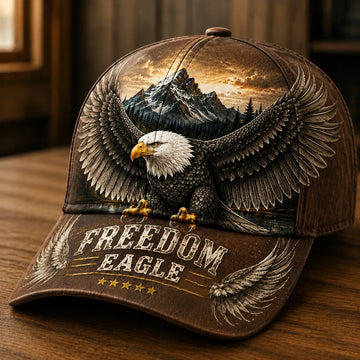 Freedom Eagle Baseball Cap – American Heritage Bald Eagle Vintage Hat