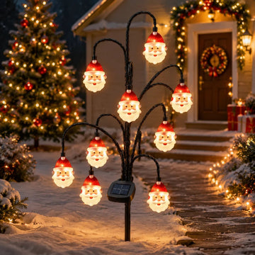 Solar Christmas Character Pathway Stake Light Collection