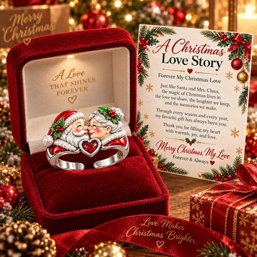 Santa & Mrs. Claus Christmas Love Ring