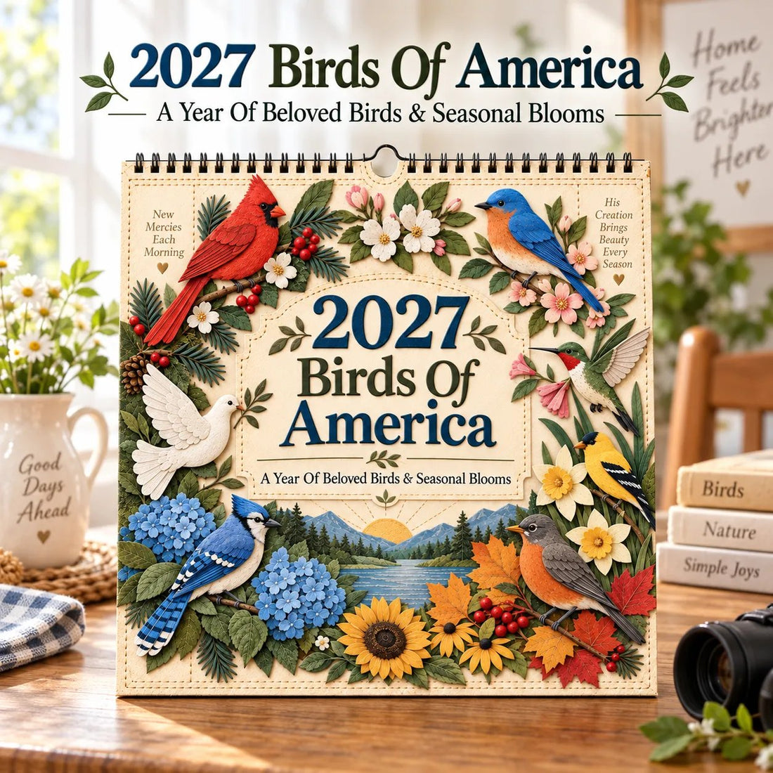 2027 Birds Of Wall Calendar
