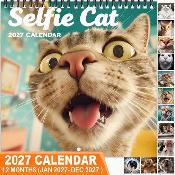 2027 Selfie Cat Wall Calendar