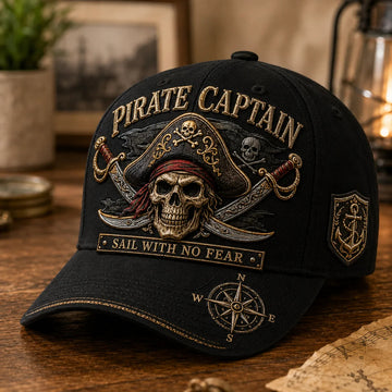 Pirate Legend Baseball Cap – Vintage Nautical Skull Hat