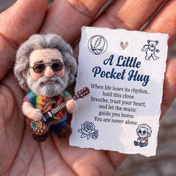 Jerry Garcia Felt Pocket Hug