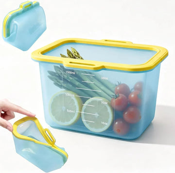 Reusable Silicone Food Storage Bags, Magnetic Seal