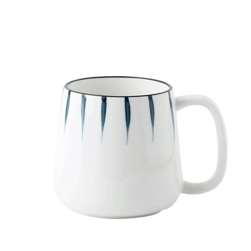 Hand-Drawn Ceramic Coffee Mug – 16.9 oz Large Capacity, Hand-Painted Underglaze