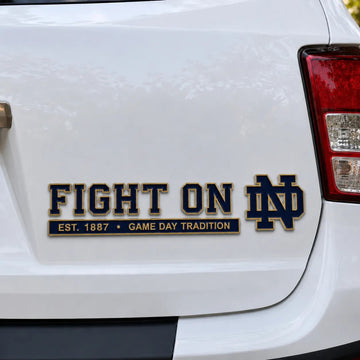 FIGHT ON Metal Car Emblem Badge