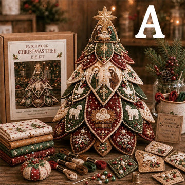Nativity Themed Beaded & Quilted Christmas Tree DIY Kit