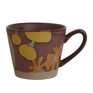 Hand-Painted Rustic Underglaze Mug
