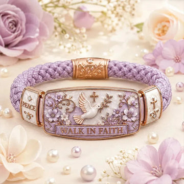 Romantic & Gentle Faith-Inspired Style: Peace Dove and Floral Bracelet