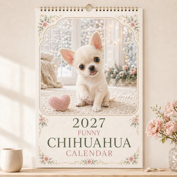 2027 Funny Chihuahua Wall Calendar