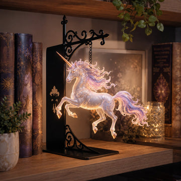 Glowing Dragon Hanging Bookshelf Light