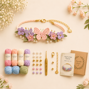 DIY Nature-Inspired Crochet Bracelet Kit