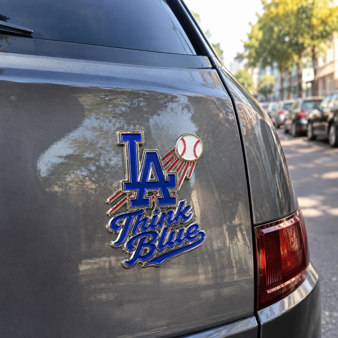 Think Blue Car Emblem Metal Badge