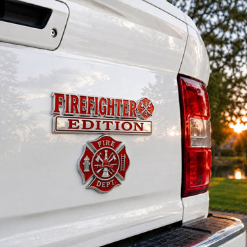 Firefighter Edition Car Emblem Metal Badge