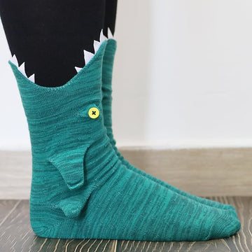 3D Knitted Crocodile Socks