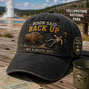Bison Said Back Up Vintage Embroidered Cap