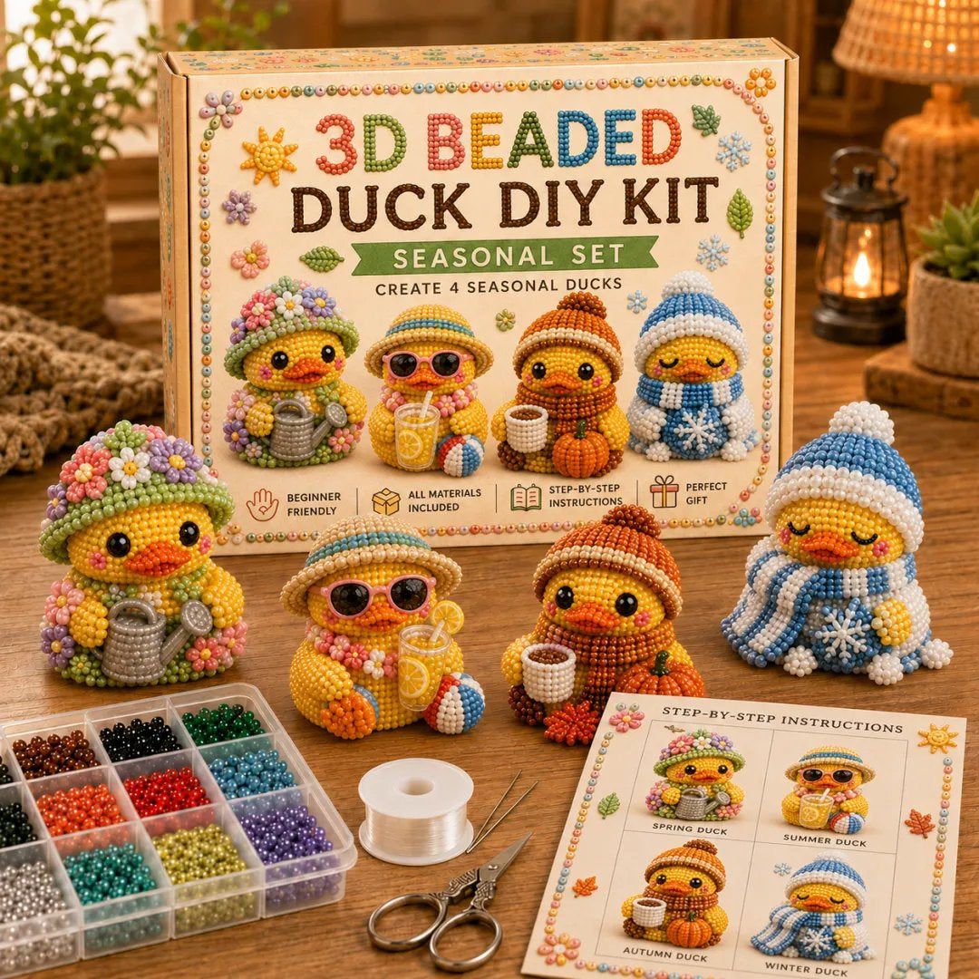 3D Beaded Duck DIY Kit Collection