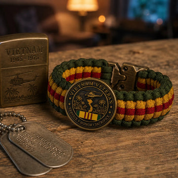 Vietnam Veteran Survival Tribute Paracord Bracelet
