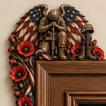 RED Friday Veteran Door Corner Decor