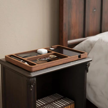 Solid Wood Multi-Compartment Organizer