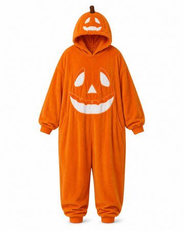 Pumpkin Jack-O’-Lantern Hooded Onesie Costume
