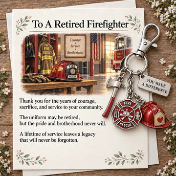The "You Make a Difference" Retirement Appreciation Gift Set – Keychain & Greeting Card