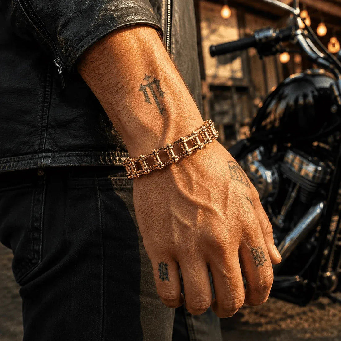 Motorcycle Chain Link Bracelet