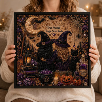 Cute Ghosts Pumpkins 3D Pearl Mosaic Art Kit Halloween Decor